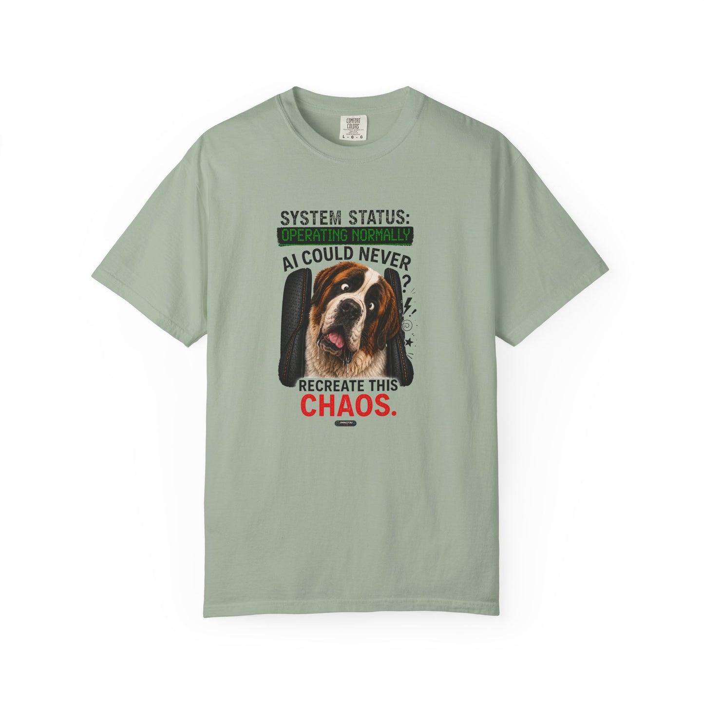 DOG St. Bernard: AI Could Never Recreate This Chaos T-Shirt