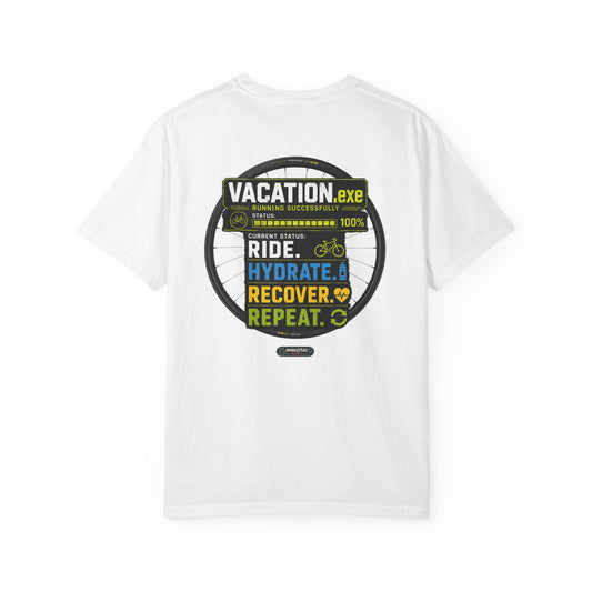 Vacation. Ride. Hydrate. Recover. Repeat. Cycling Graphic Tee