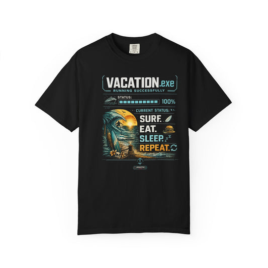 Vacation.exe Surf. Eat. Sleep. Repeat. T-Shirt