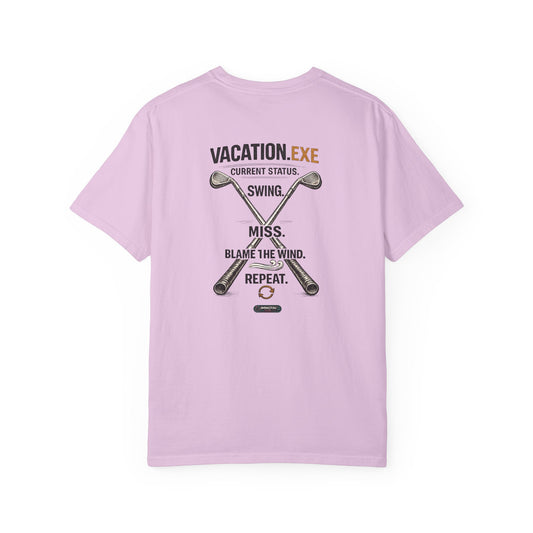 Vacation.exe Golf CLASSIC T-Shirt — Funny Golfing Swing, Miss, Blame the Wind