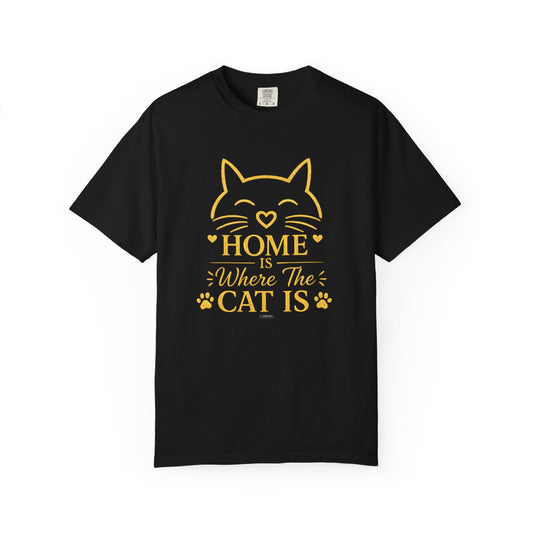 CAT HOME — Where the Cat Is T-Shirt