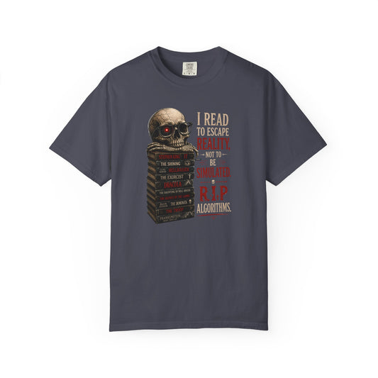 BOOKTee: I Read to Escape Reality Gothic Book Lover Tee