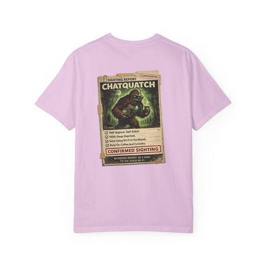 Chatquatch Sighting T-Shirt — Vintage Cryptid Poster Graphic Tee