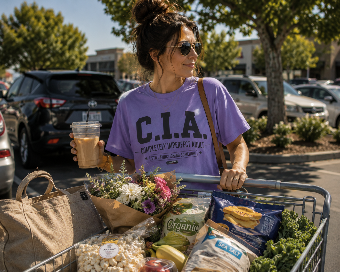 C.I.A. "Completely Imperfect Adult" Funny Adulting Graphic Tee