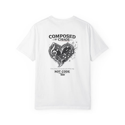 Composed by Chaos, Not Code T-Shirt