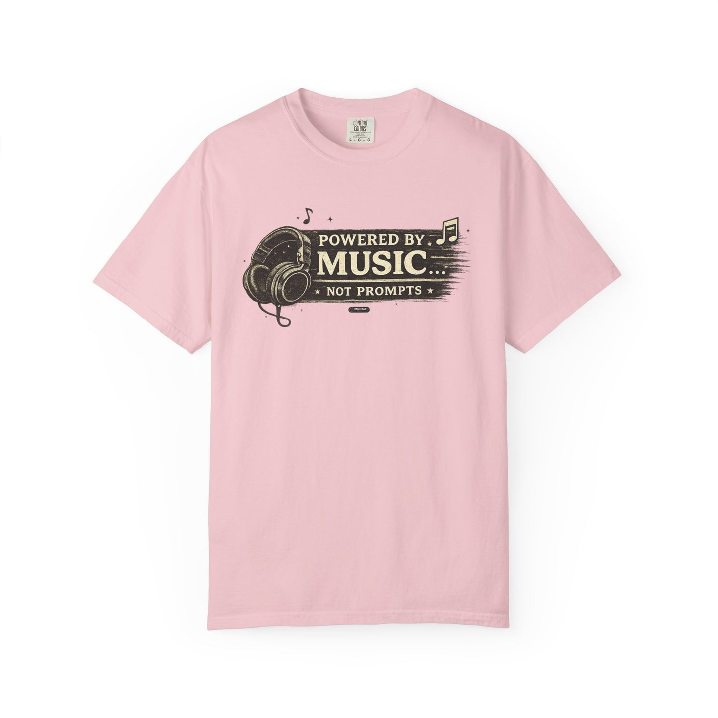 Music: Headphones Graphic "Not Prompts" T=Shirts