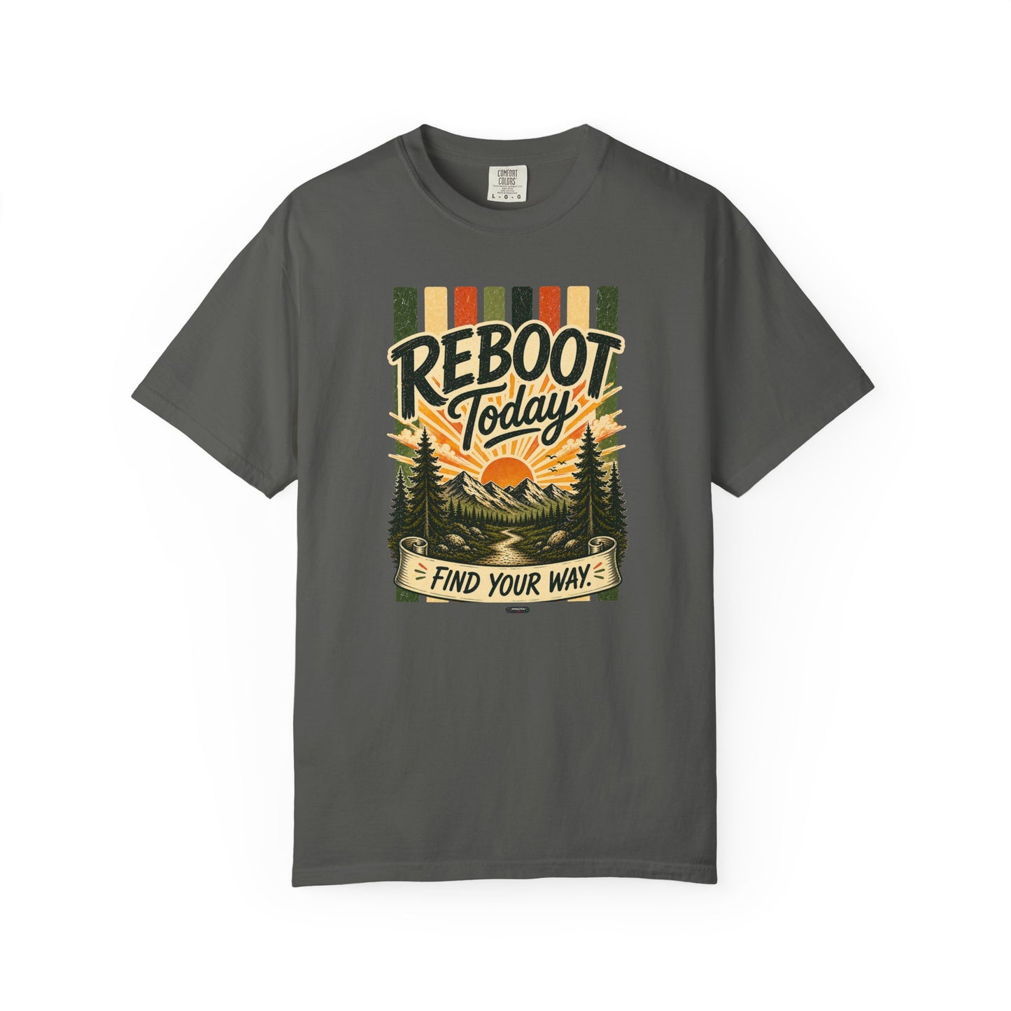 HUMANWARE : REEBOOT Your Mind. Find Your Way Retro Nature T-Shirt