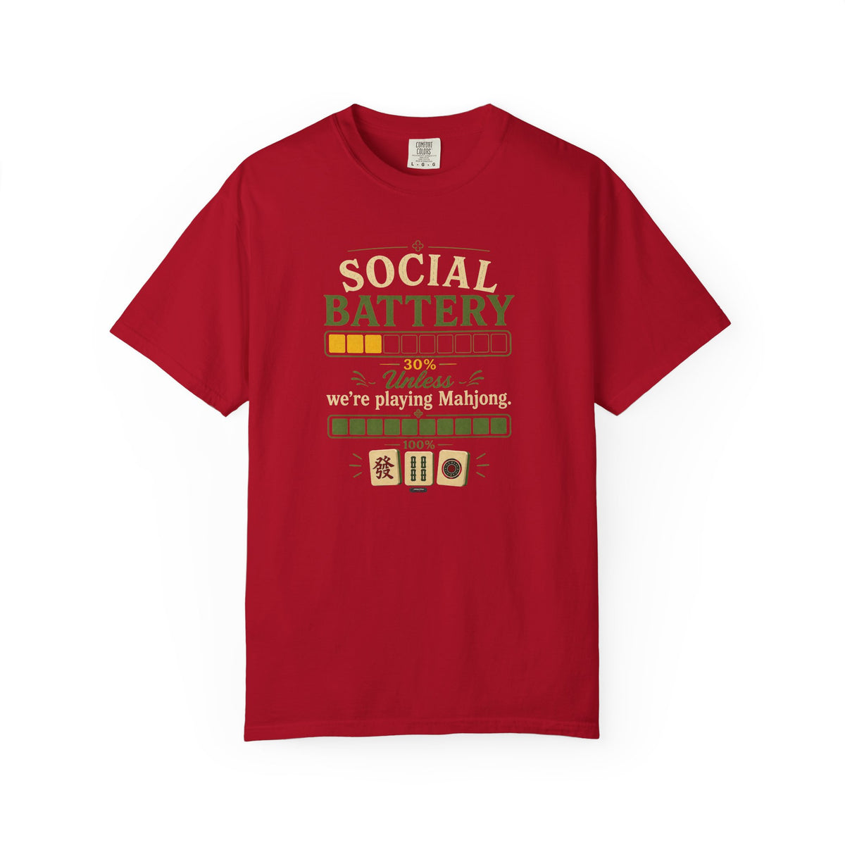 MAHJONG: Social Battery 30% T-Shirt