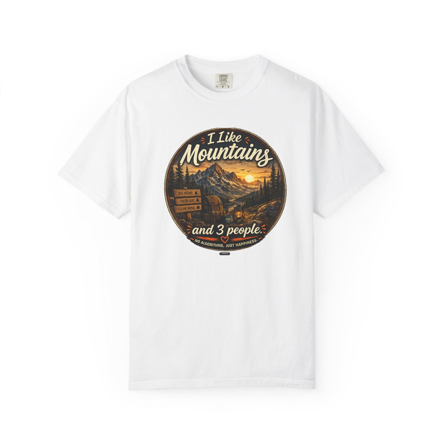 I Like Mountains  and 3 People T-shirt