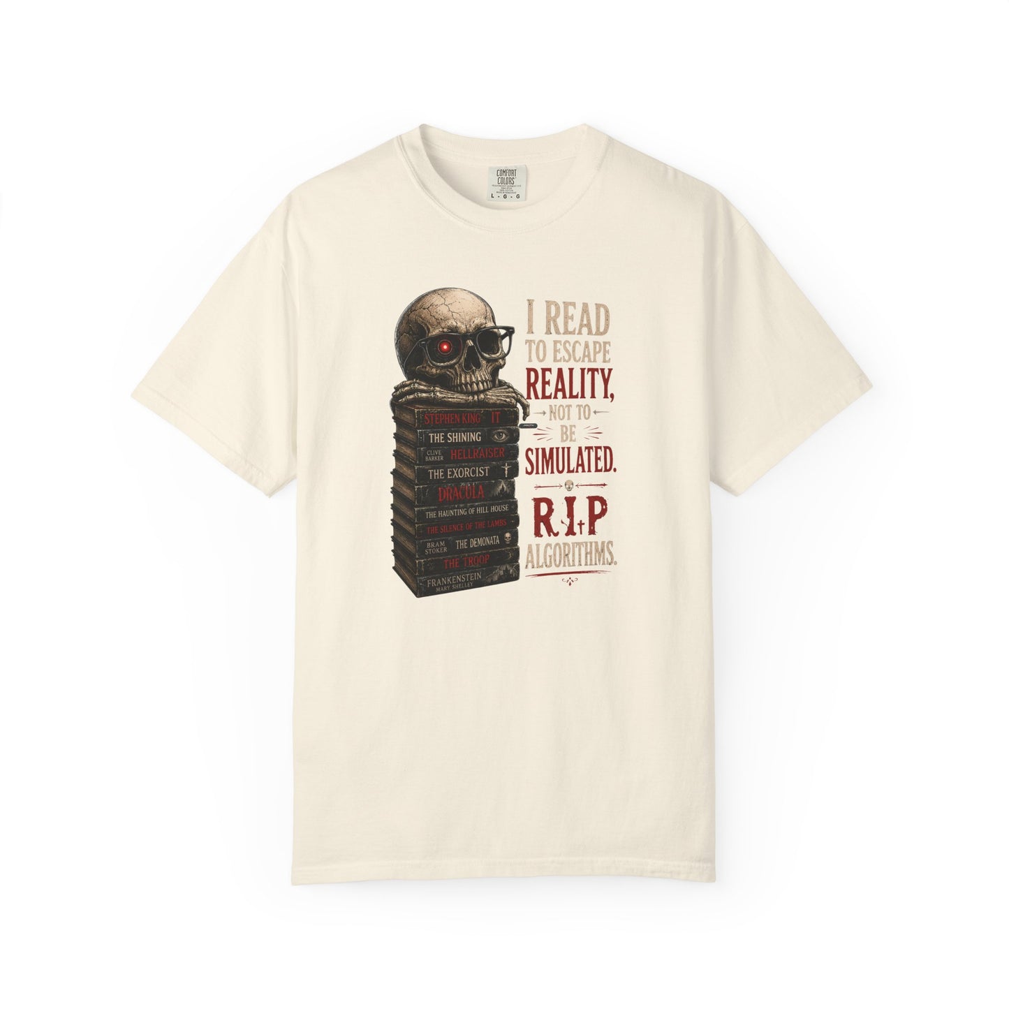 BOOKTee: I Read to Escape Reality Gothic Book Lover Tee