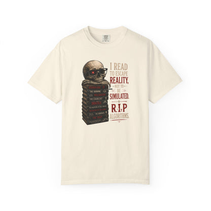 BOOKTee: I Read to Escape Reality Gothic Book Lover Tee