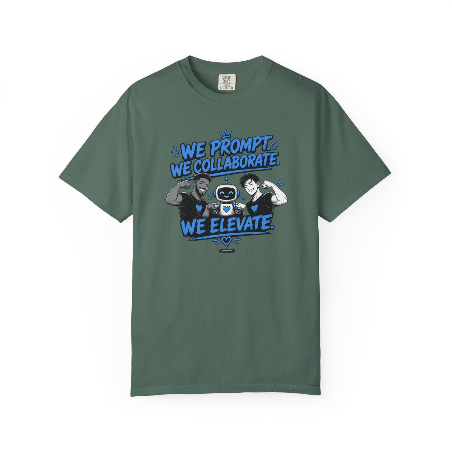 We Prompt, We Collaborate, We Elevate- AI Mens Team Building   Graphic Tee