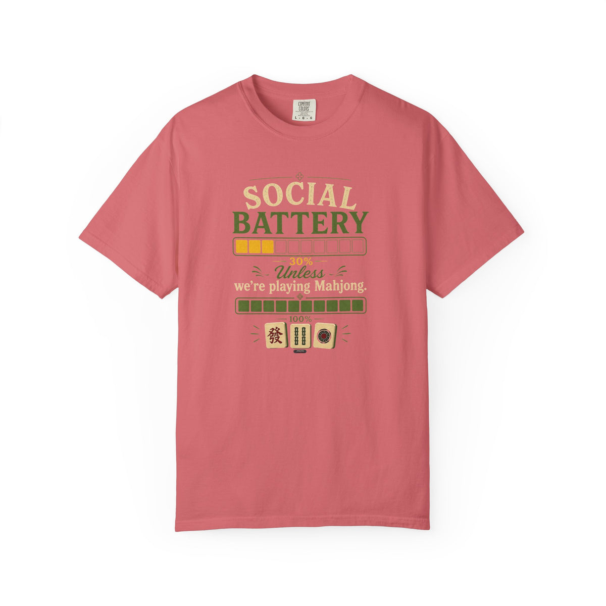 MAHJONG: Social Battery 30% T-Shirt