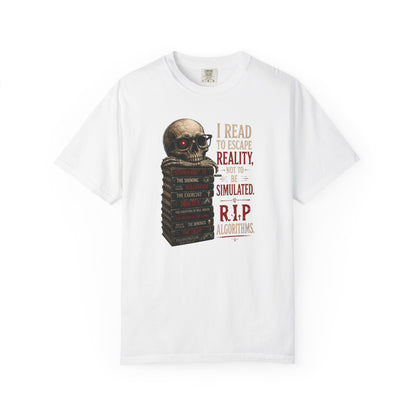 BOOKTee: I Read to Escape Reality Gothic Book Lover Tee