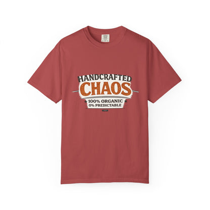 Handcrafted Chaos T-Shirt — Funny Organic 0% Predictable Graphic Tee