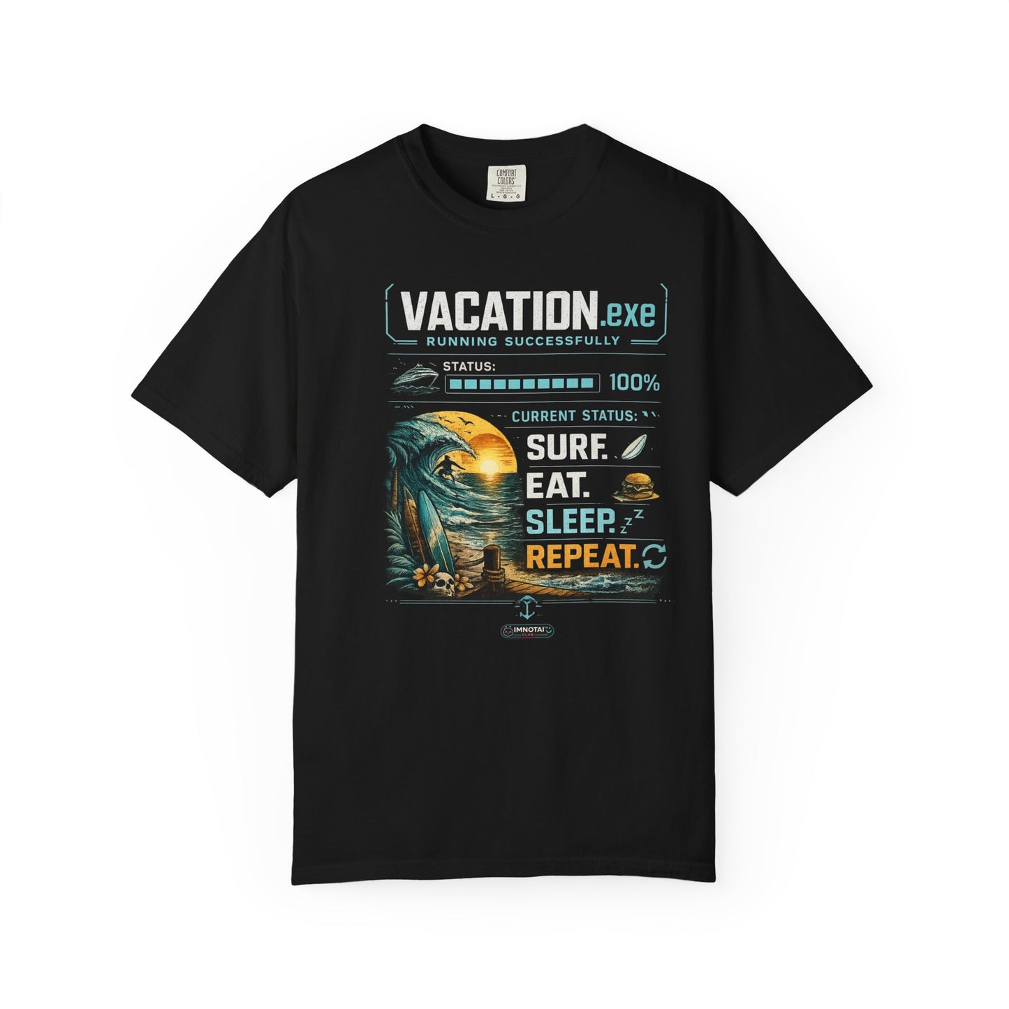 Vacation.exe Surf. Eat. Sleep. Repeat. T-Shirt
