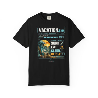 Vacation.exe Surf. Eat. Sleep. Repeat. T-Shirt