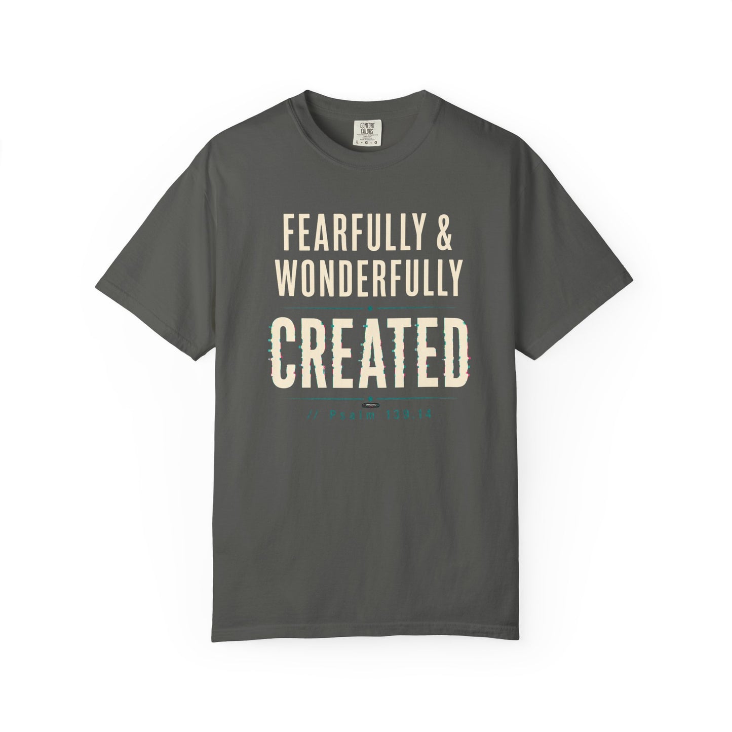 DigitalDivine: Fearfully & Wonderfully Created Faith Graphic Tee