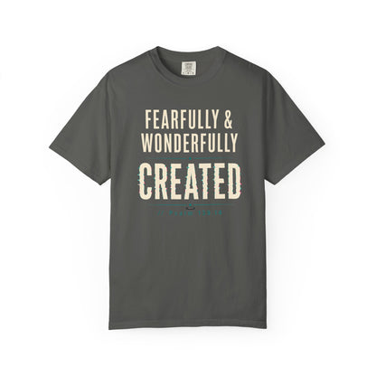 DigitalDivine: Fearfully & Wonderfully Created Faith Graphic Tee