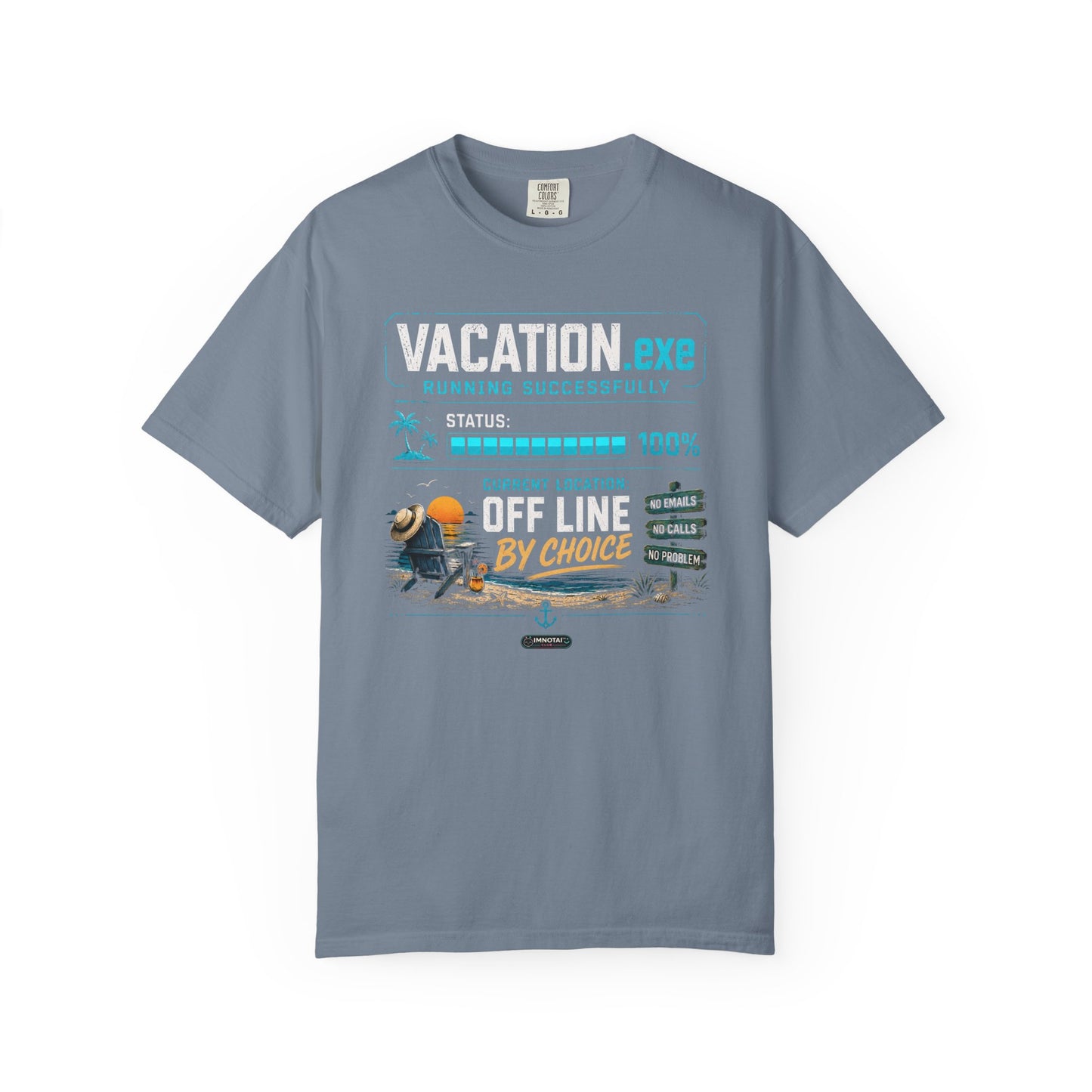Vacation.exe Offline By Choice Beach Tshirt