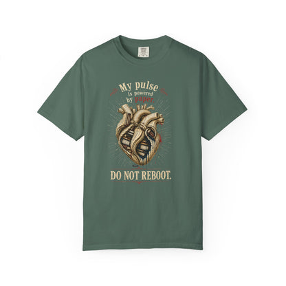 BOOKTee: My Pulse is Powered By Paper. Do Not Reboot T-Shirt