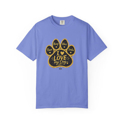 PAWS: Always Win Smile.  Love My Dog Pet Lover Graphic Tee