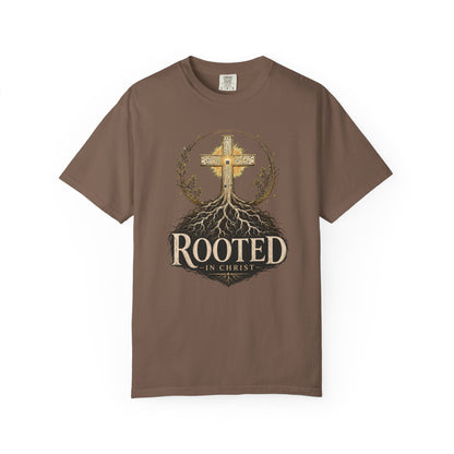 DigitalDivine- Rooted In Chris— Inspirational Religious Graphic Tee