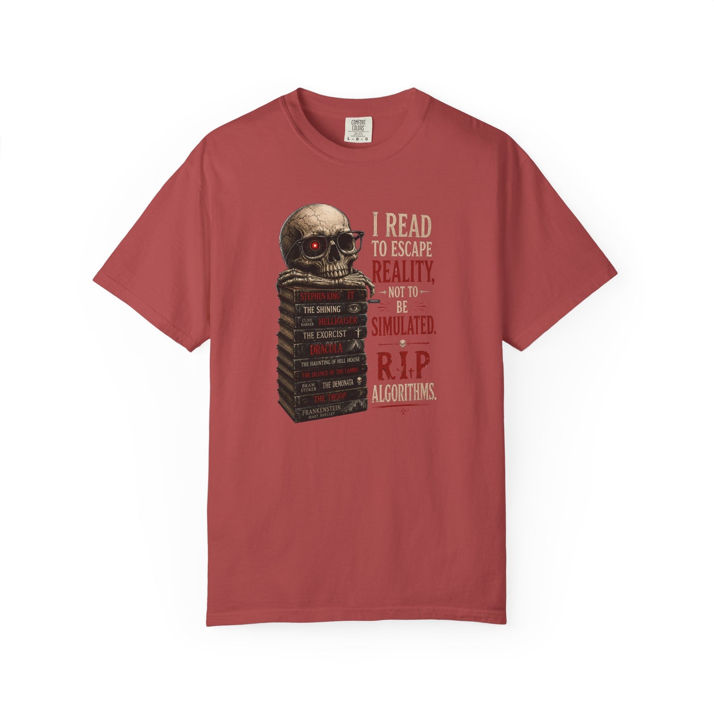 BOOKTee: I Read to Escape Reality Gothic Book Lover Tee