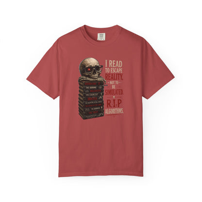 BOOKTee: I Read to Escape Reality Gothic Book Lover Tee