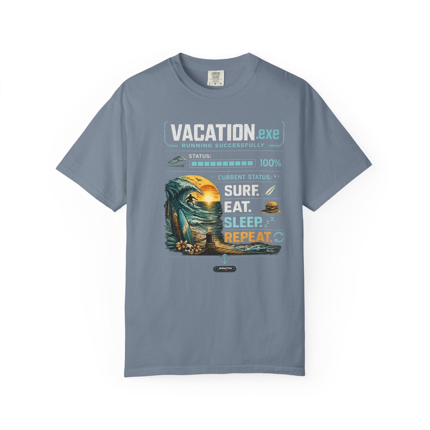 Vacation.exe Surf. Eat. Sleep. Repeat. T-Shirt