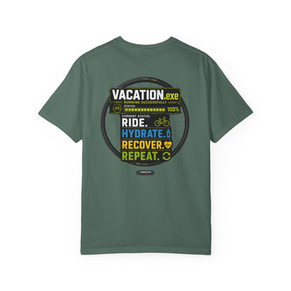 Vacation. Ride. Hydrate. Recover. Repeat. Cycling Graphic Tee