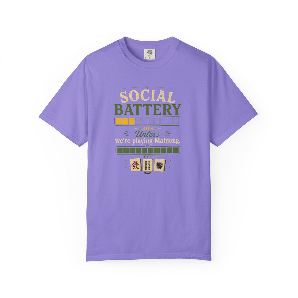 MAHJONG: Social Battery 30% T-Shirt