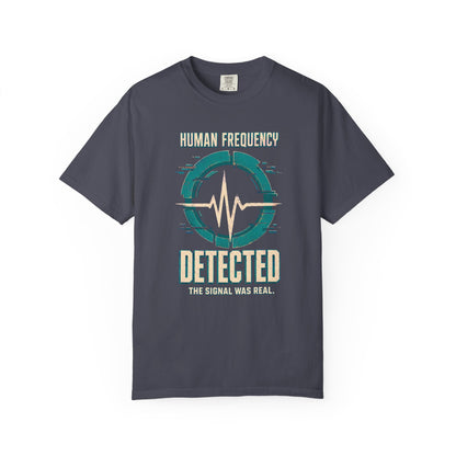 MUSIC: Human Frequency Detected" Graphic Tee
