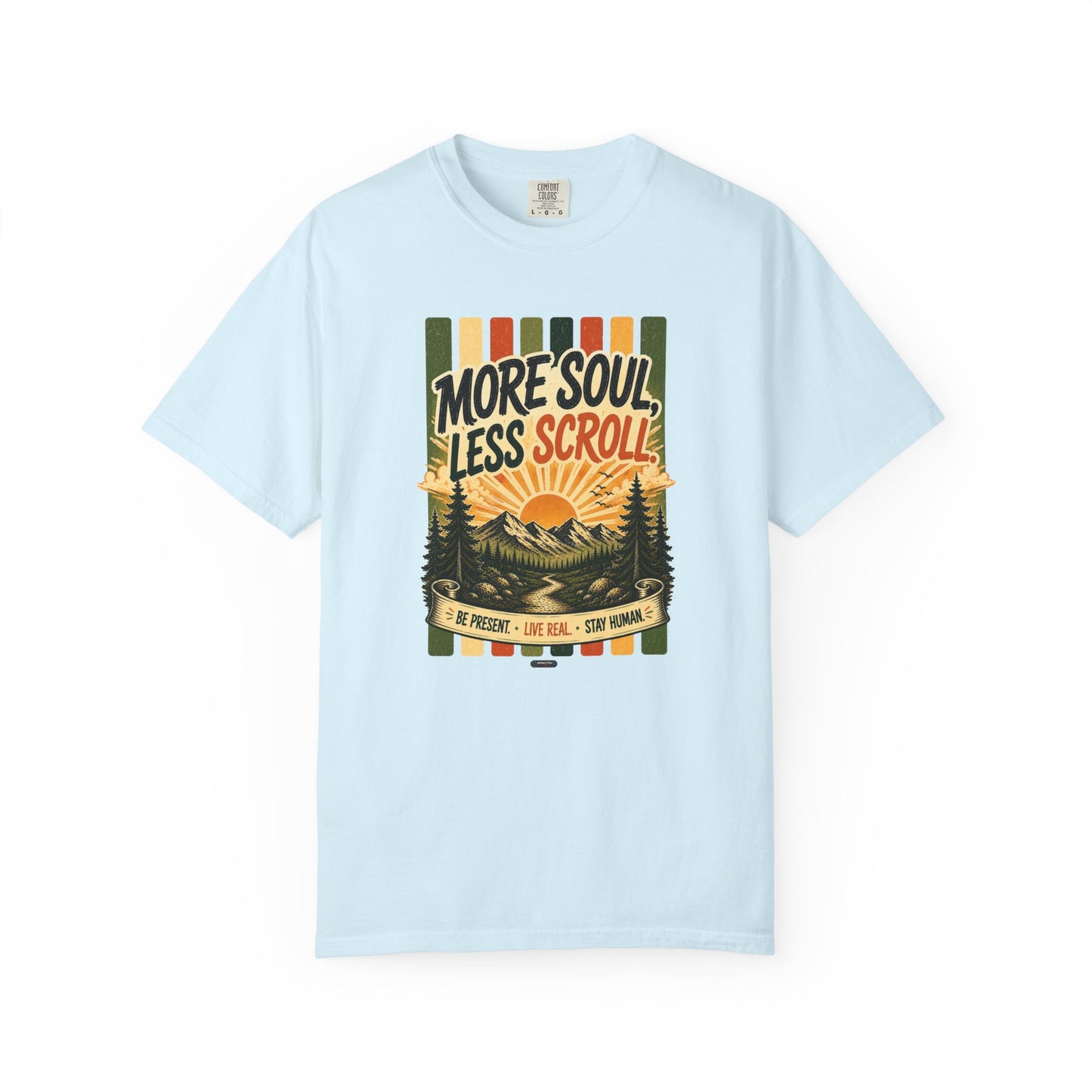 HUMANWARE : More Soul, Less Scroll  Retro Nature T-Shirt