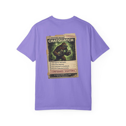 Chatquatch Sighting T-Shirt — Vintage Cryptid Poster Graphic Tee