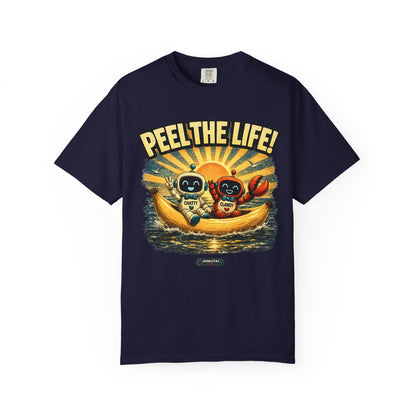 Peel the Life! Retro Banana Crew Graphic T-Shirt