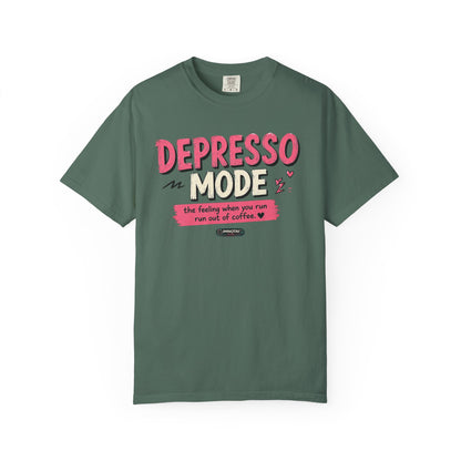 Depresso Mode- The Feeling  When You Run of  Coffee T-Shirt