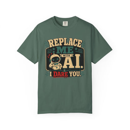 BTS: Replace Me With AI, I DARE YOU! - Graphic Tee (Teacher / Parent Humor)