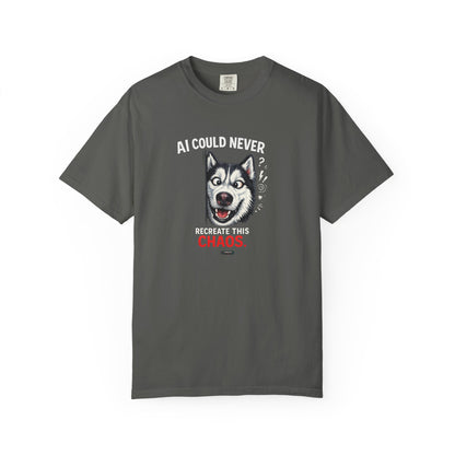 DOG Husky: AI Could Never Recreate This Chaos T-Shirt