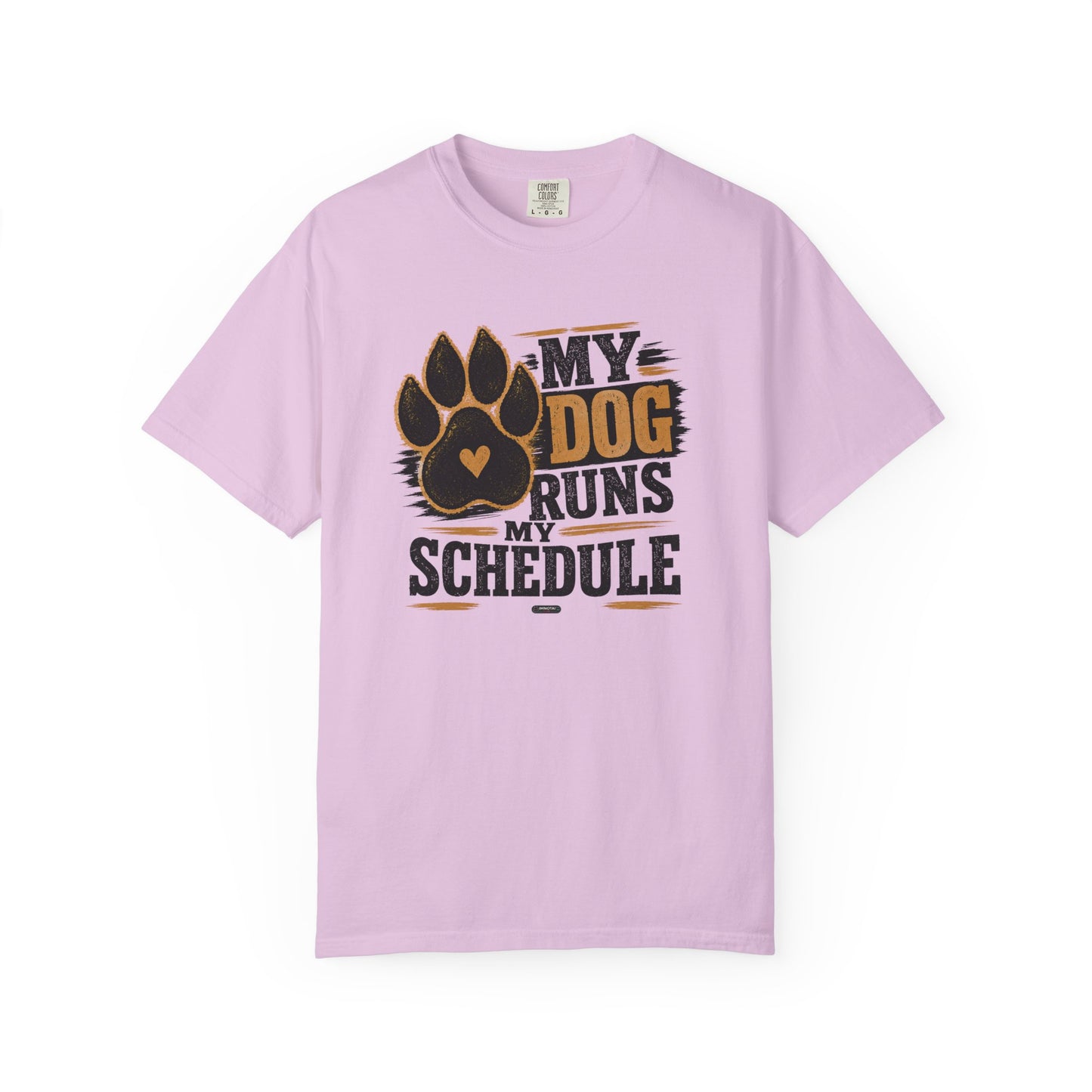 PAWS: My Dog Runs My Schedule T-Shirt