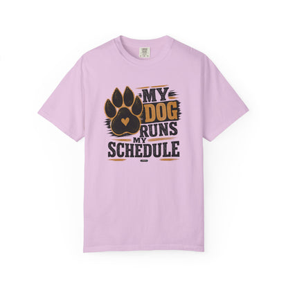 PAWS: My Dog Runs My Schedule T-Shirt