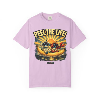 Peel the Life! Retro Banana Crew Graphic T-Shirt