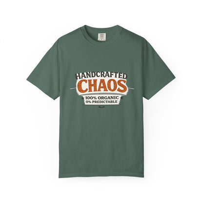 Handcrafted Chaos T-Shirt — Funny Organic 0% Predictable Graphic Tee