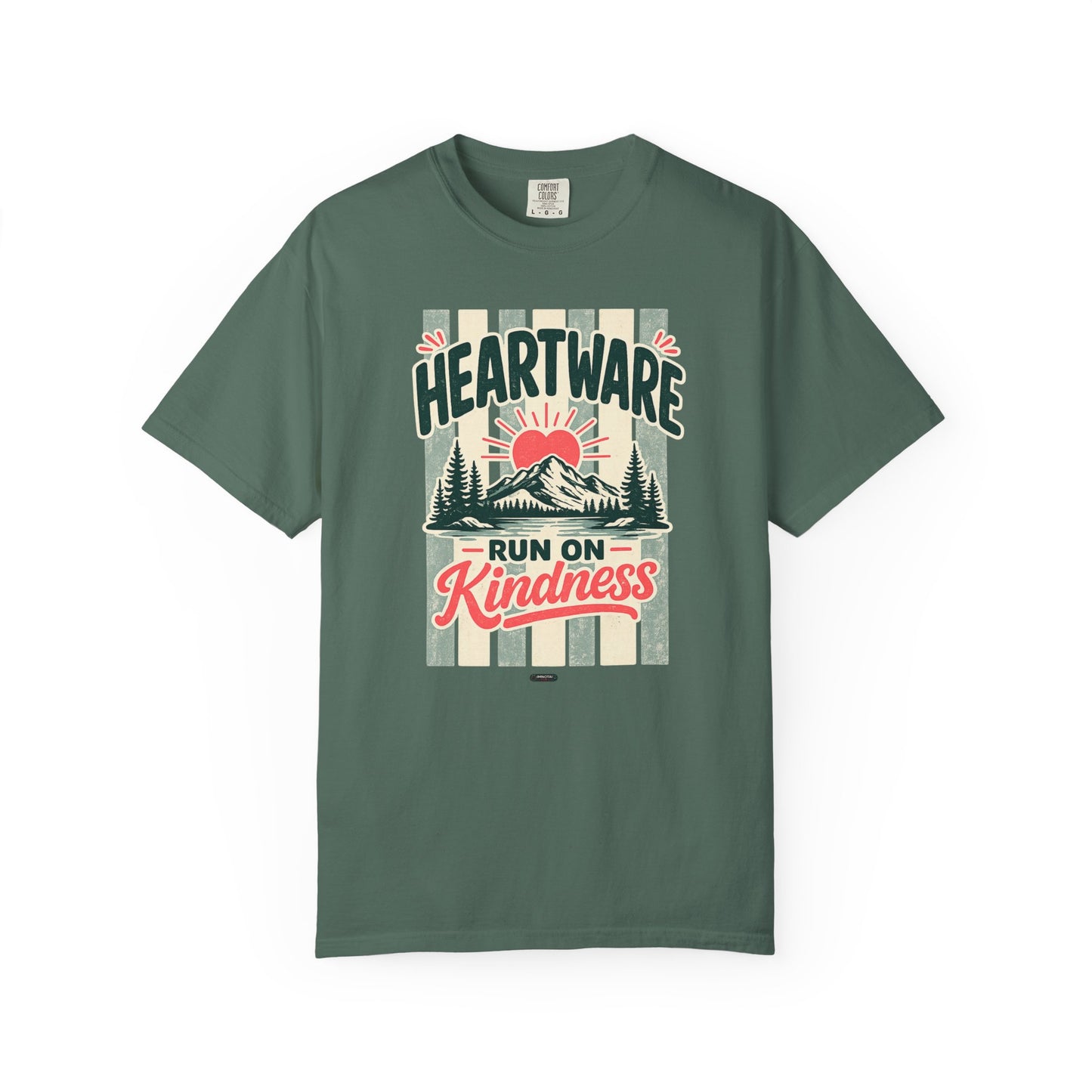 HUMANWARE : HEARTWARE. Run on Kindness. Retro Nature T-Shirt