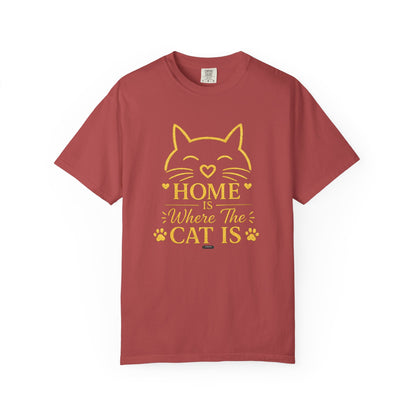 CAT HOME — Where the Cat Is T-Shirt
