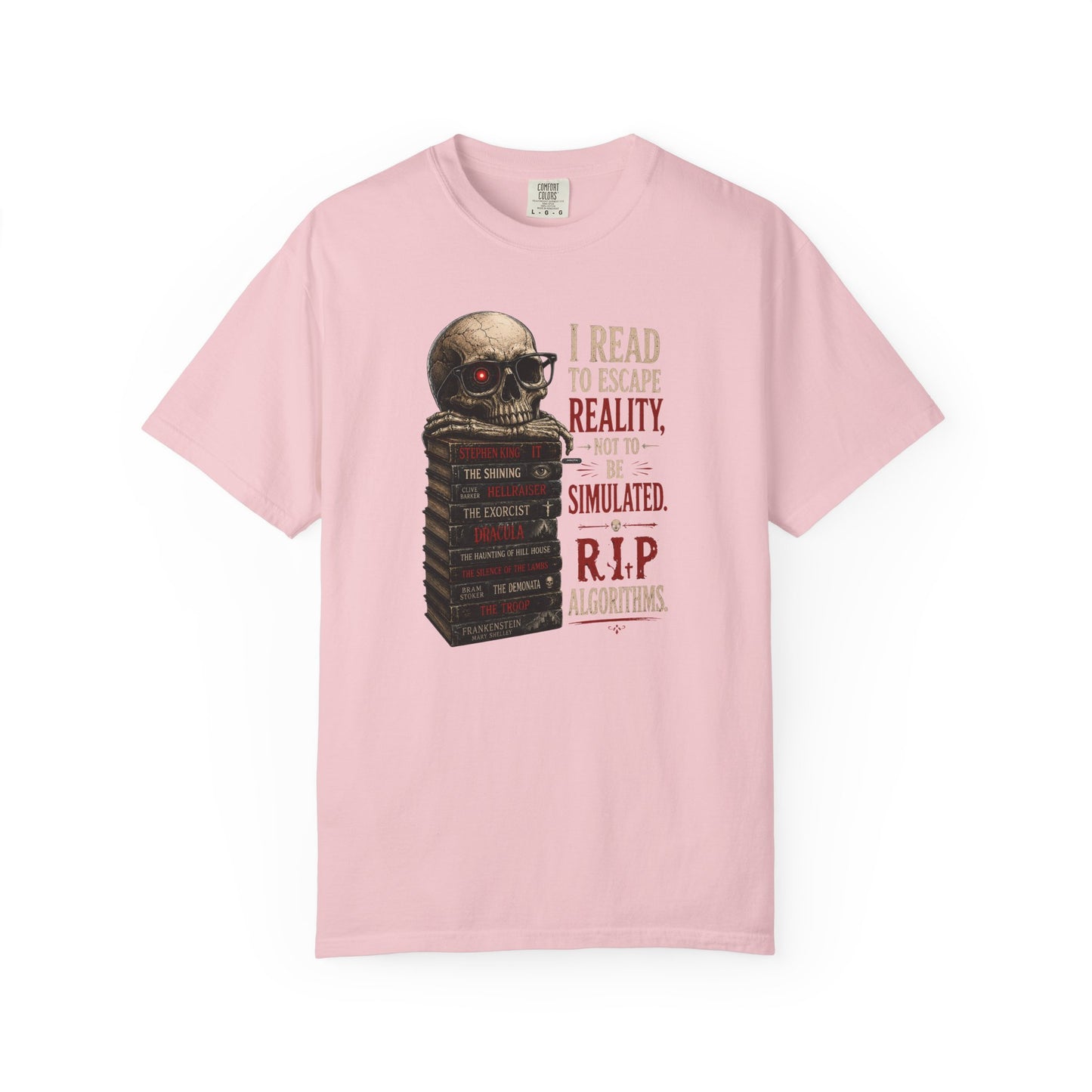 BOOKTee: I Read to Escape Reality Gothic Book Lover Tee
