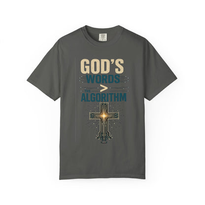 DigitalDivine: GOD'S WORDS > THAN ALGORITHM T-Shirt
