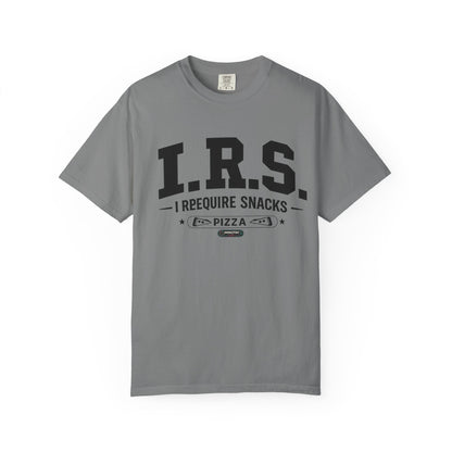 I.R.S. I Require Snacks Pizza T-Shirt