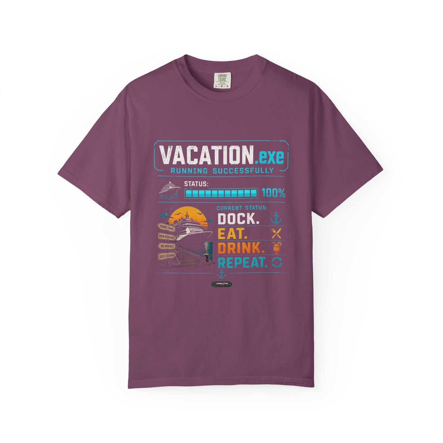Vacation.exe — Dock. Eat. Drink. Repeat. T-Shirt