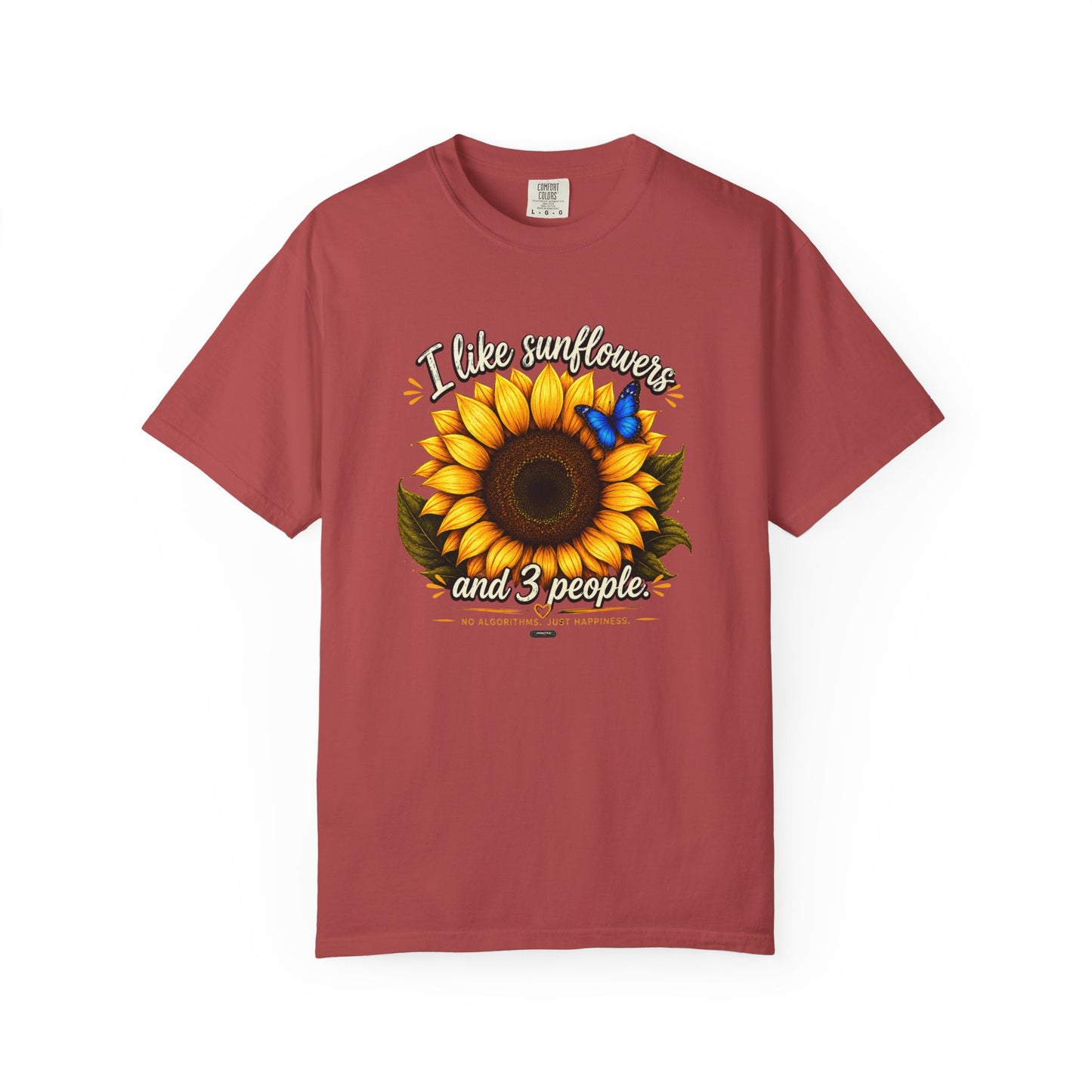 I Like Sunflowers and 3 People T-shirt